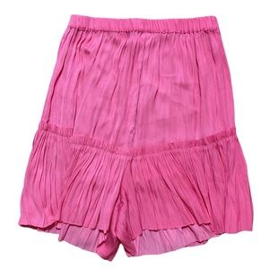 Current Air Pink Pleated Elastic Waist Skort S